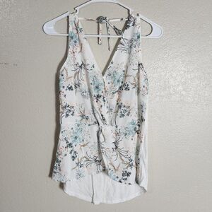 Maurices Gorgeous Tank Top Floral Pattern Size S NWT High Low Hem